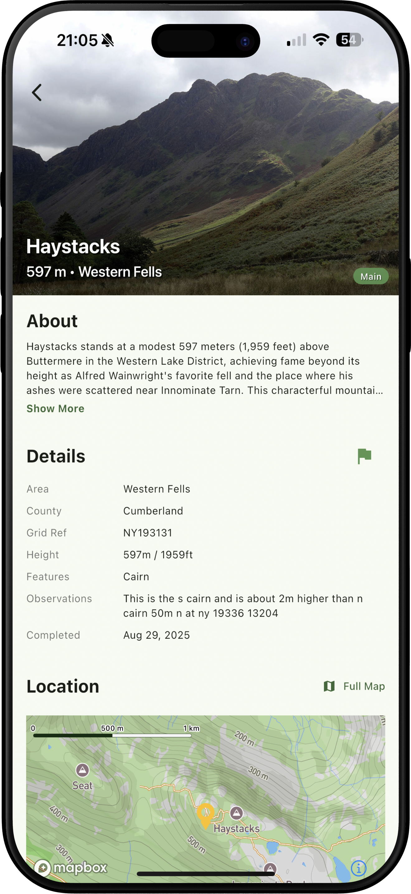 Wainwright Detail View